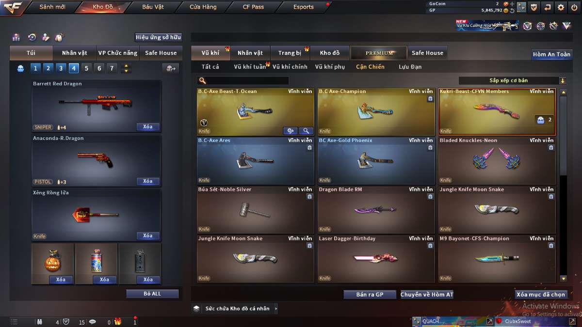 shop acc cf uy tin gia re